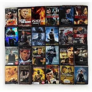 Huge Action War Spy Movie DVD Lot 24 Bourne Die Hard Mission Impossible Shooter